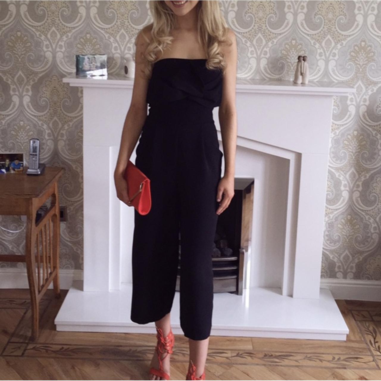 Black jumpsuit perfect for the races - Main Image