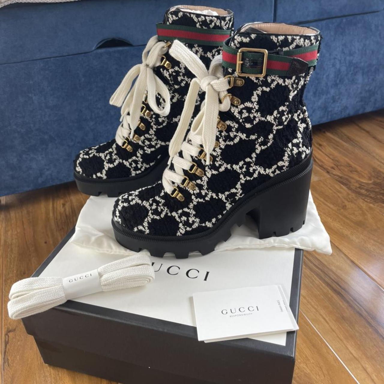 Stunning Womens gucci boots perfect christmas gift... - Depop