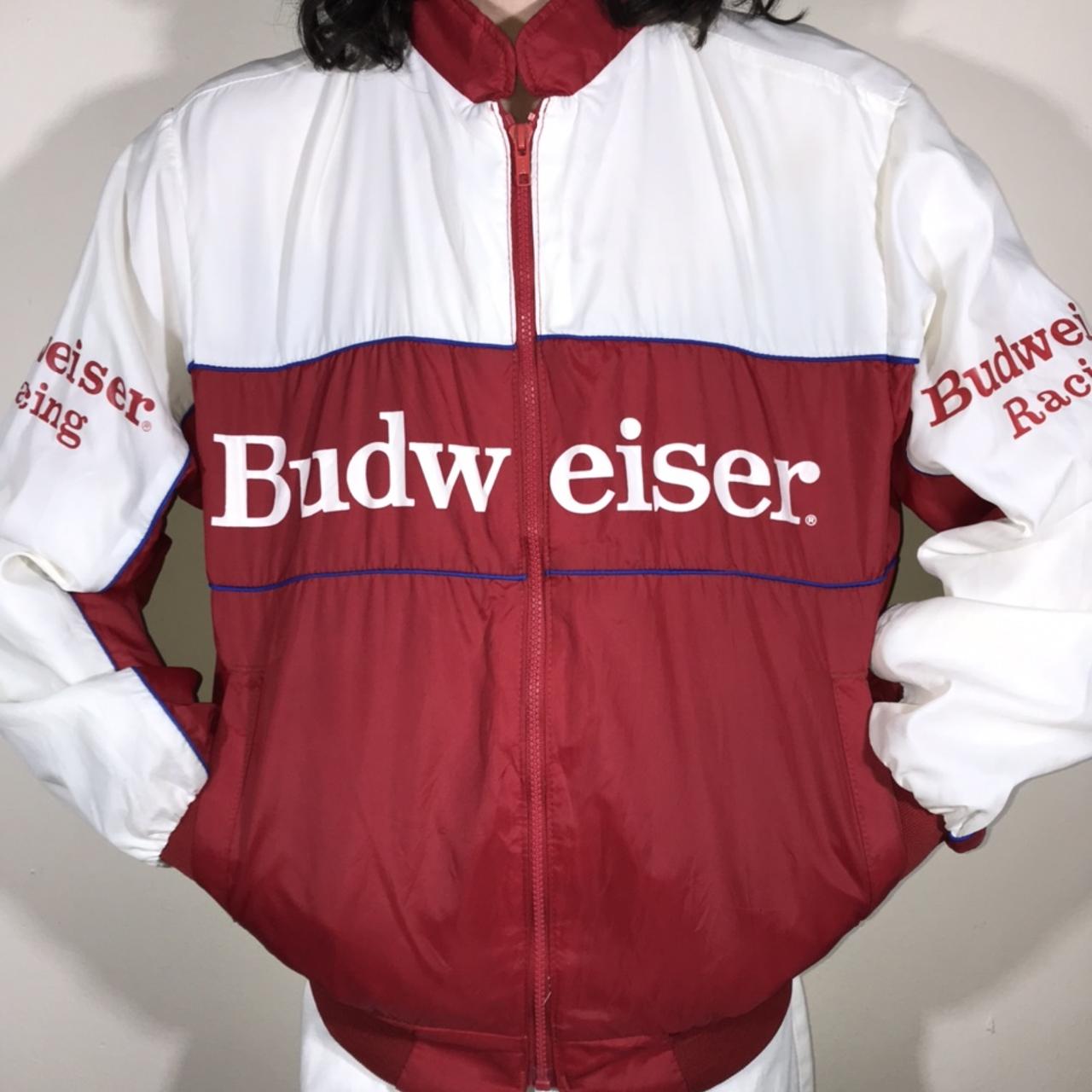 Vintage 80s Budweiser Racing Windbreaker, -Good...