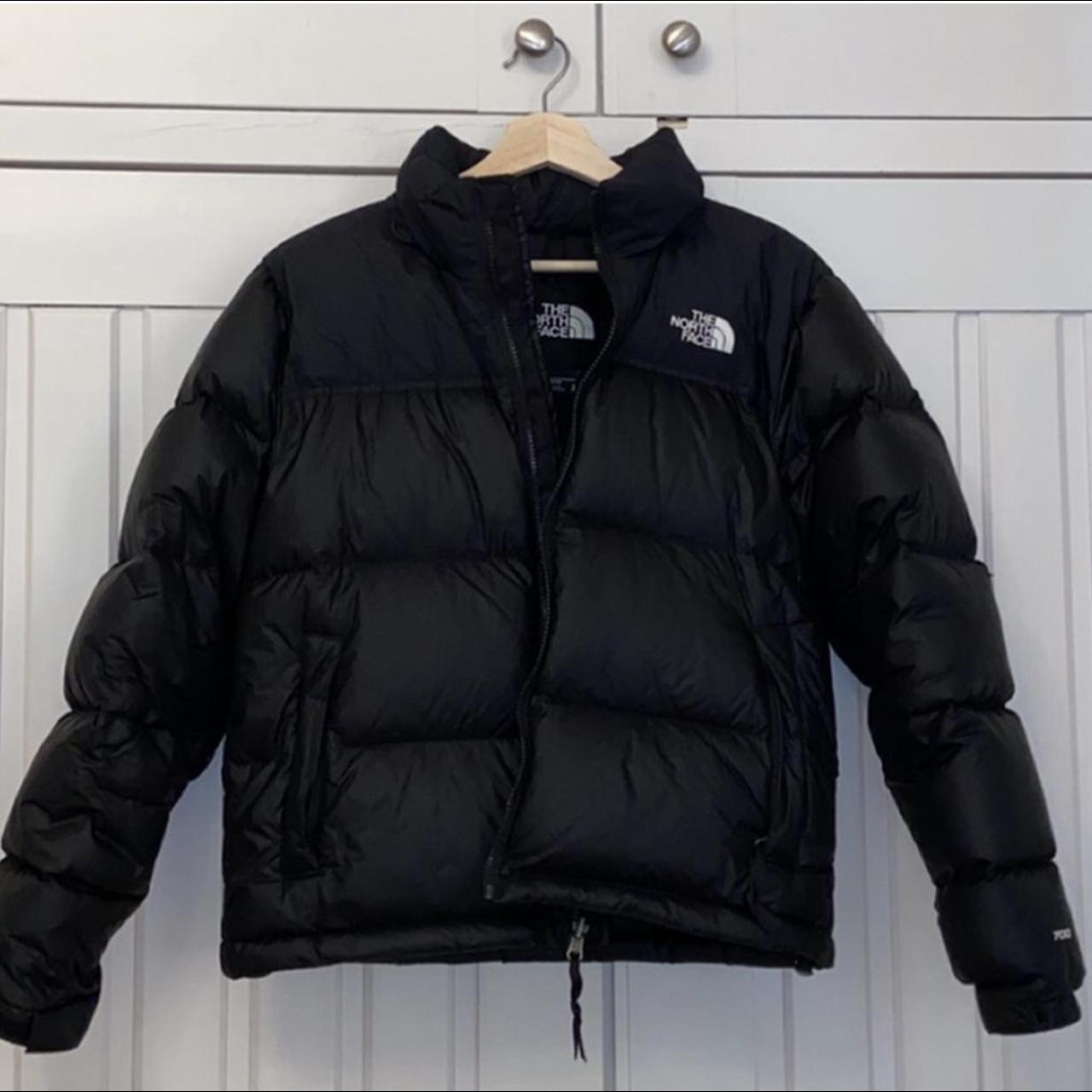 selling my black north face size small - literally... - Depop