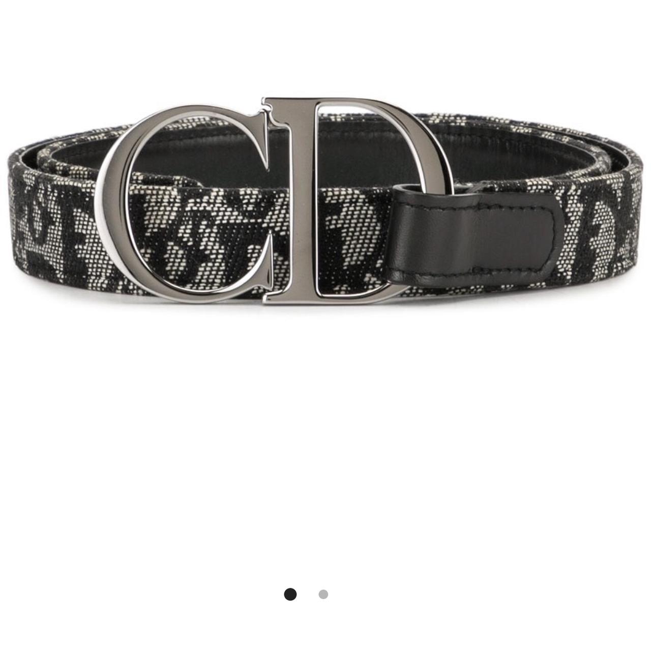 Dior CD Logo Trotter Pattern Belt y2k CHRISTIAN DIOR MISSING THE C