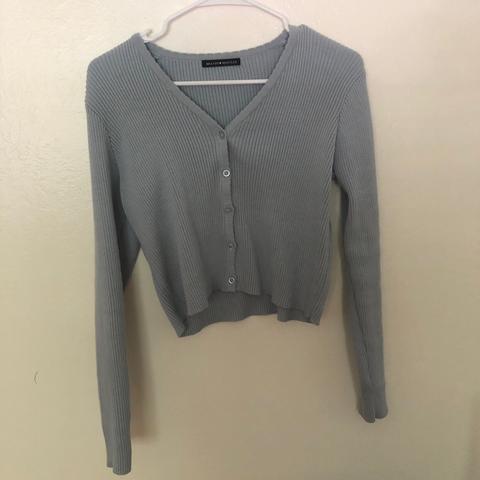 Brandy Melville Grey B Neck Button Up Shannon Cardigan Sweater One Size for  Sale in Lafayette, CA - OfferUp