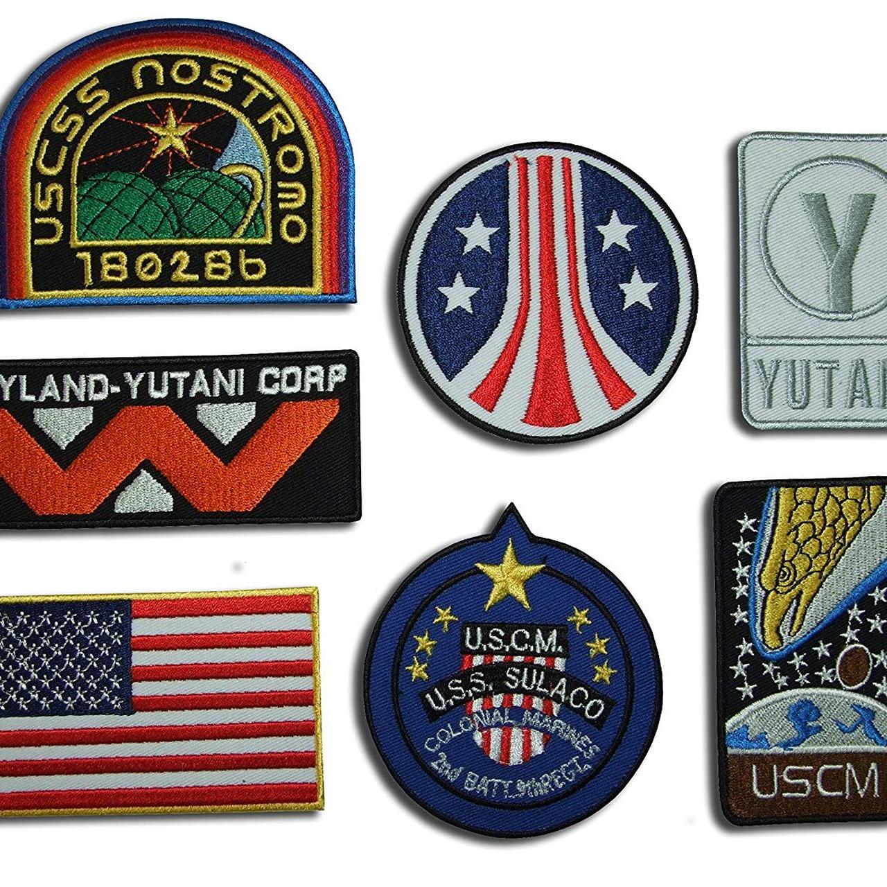 Aliens Movie USCM USS Sulaco Colonial Marines Patch Set of 4 