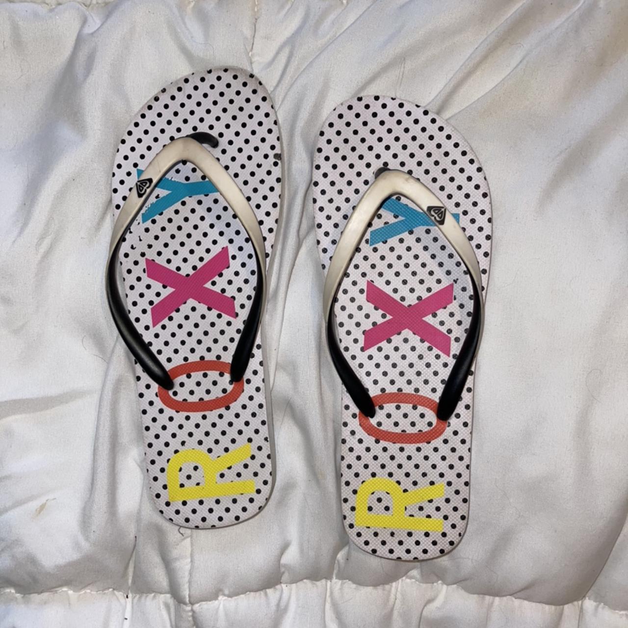 Roxy Flip Flops Barely Ever Worn Maybe Only A Depop