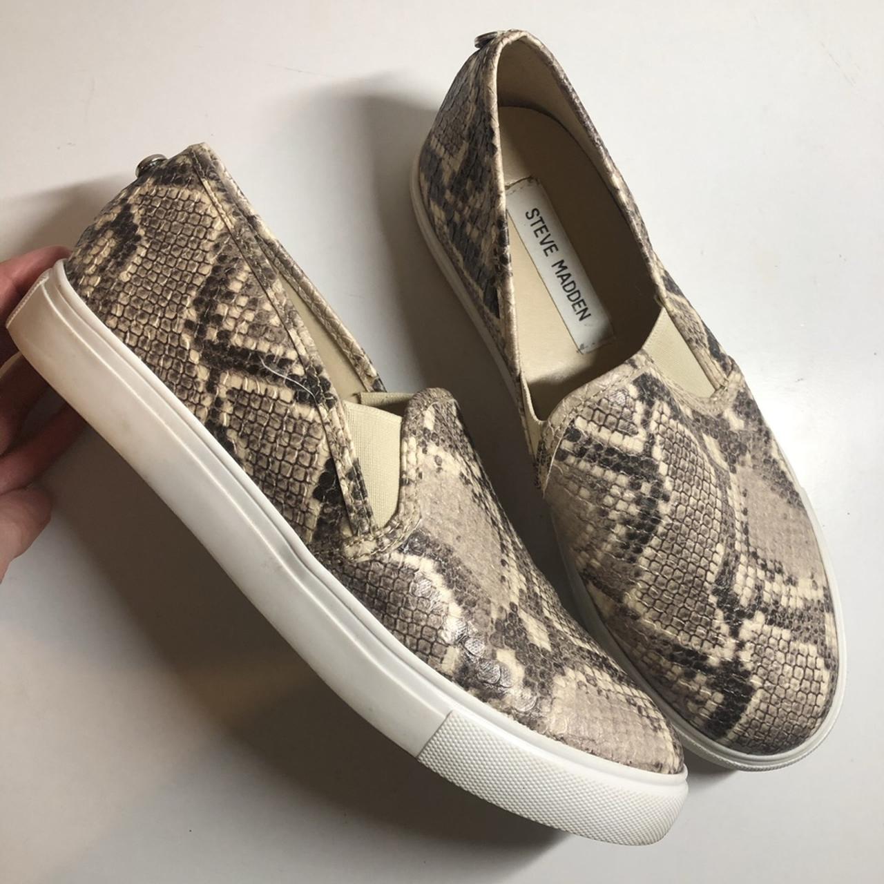 Snakeskin steve madden sales slip on