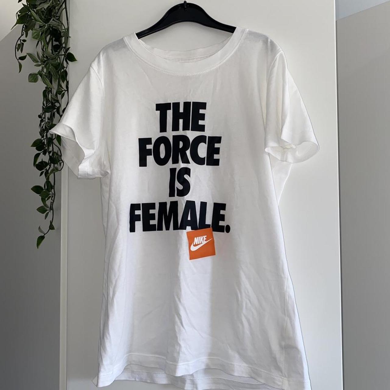 the force is female shirt nike