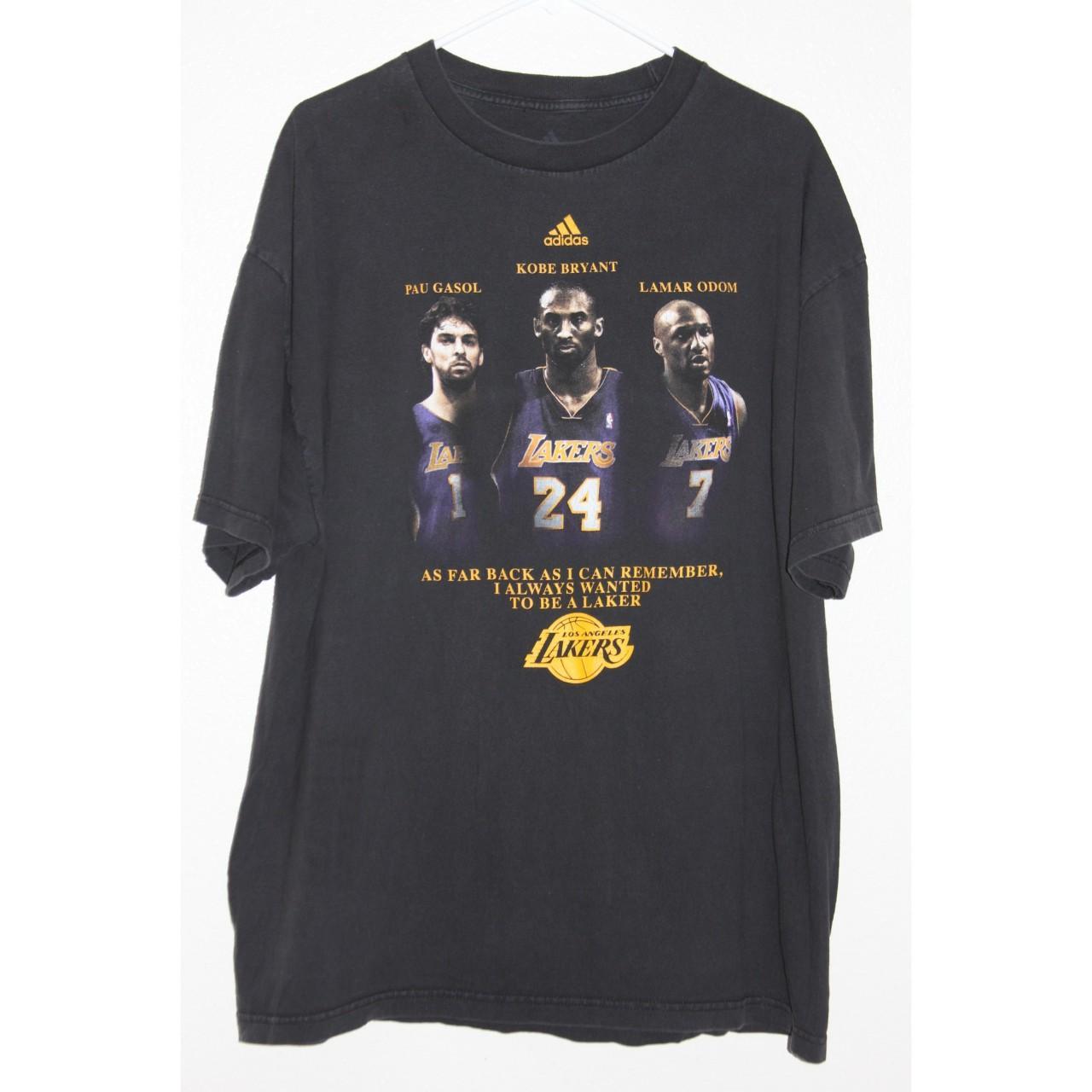 Adidas Kobe Bryant Los Angeles Lakers t shirt. - Depop