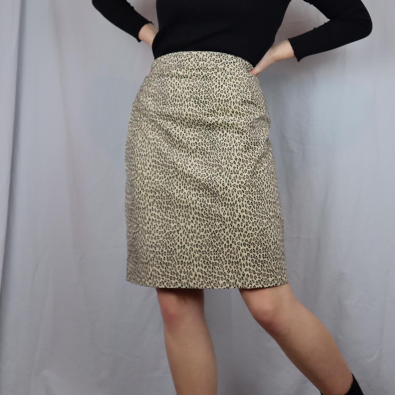 Women's Cream and Tan Skirt | Depop