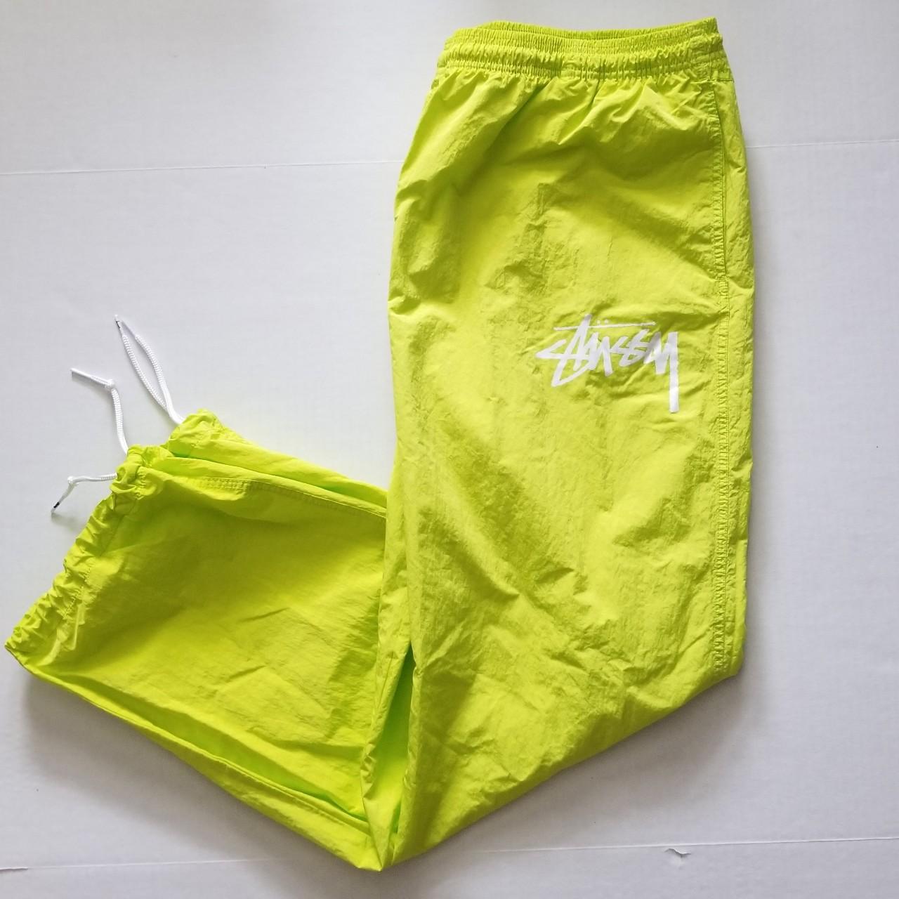 Nike x Stussy Beach Pants Bright Cactus/ White, Men's...