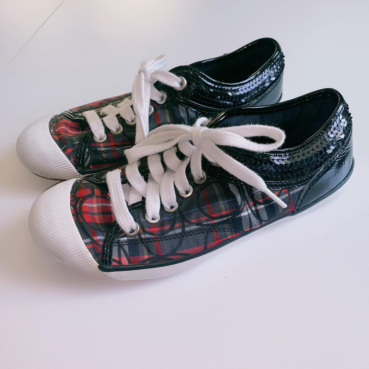 coach plaid sneakers