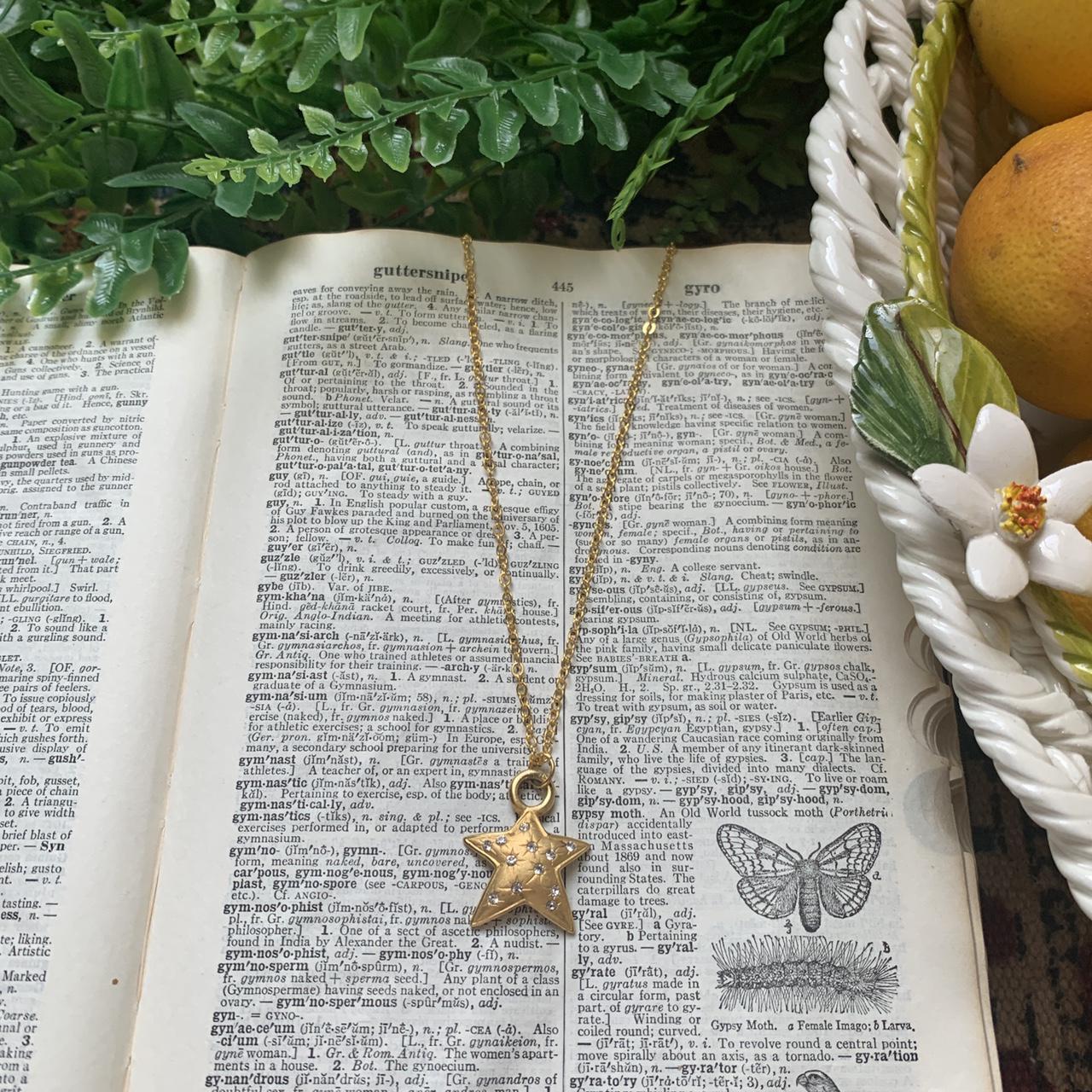 Product Image 2 - Vintage Puffed Gold Star Necklace
