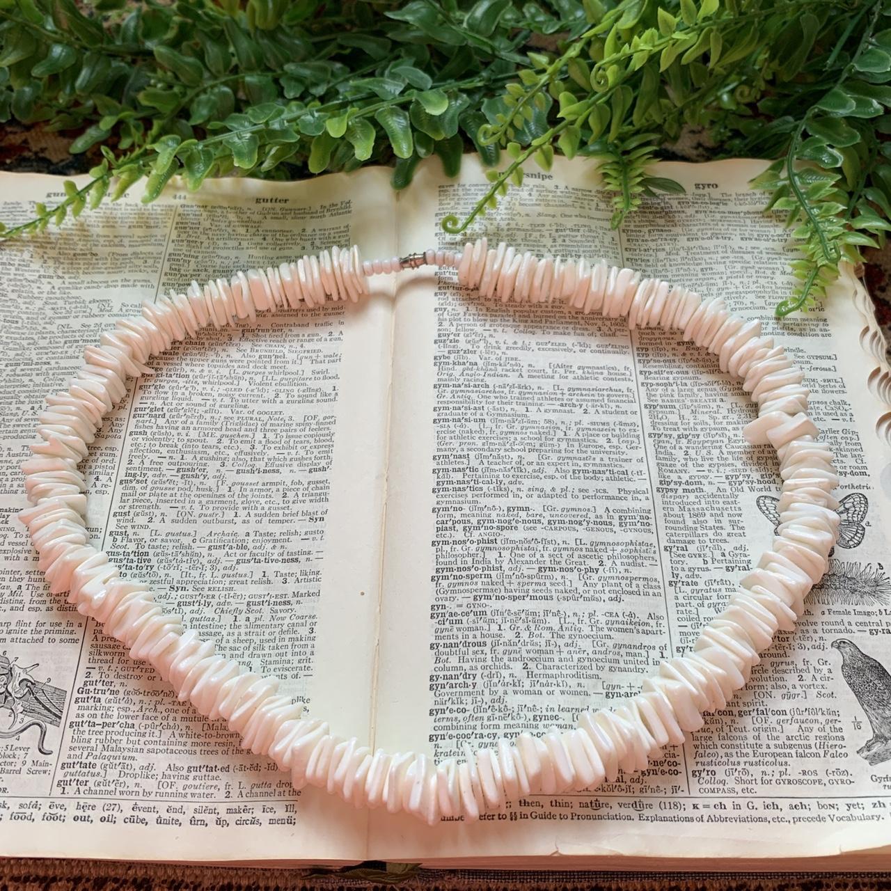 Vintage white coral on sale necklace