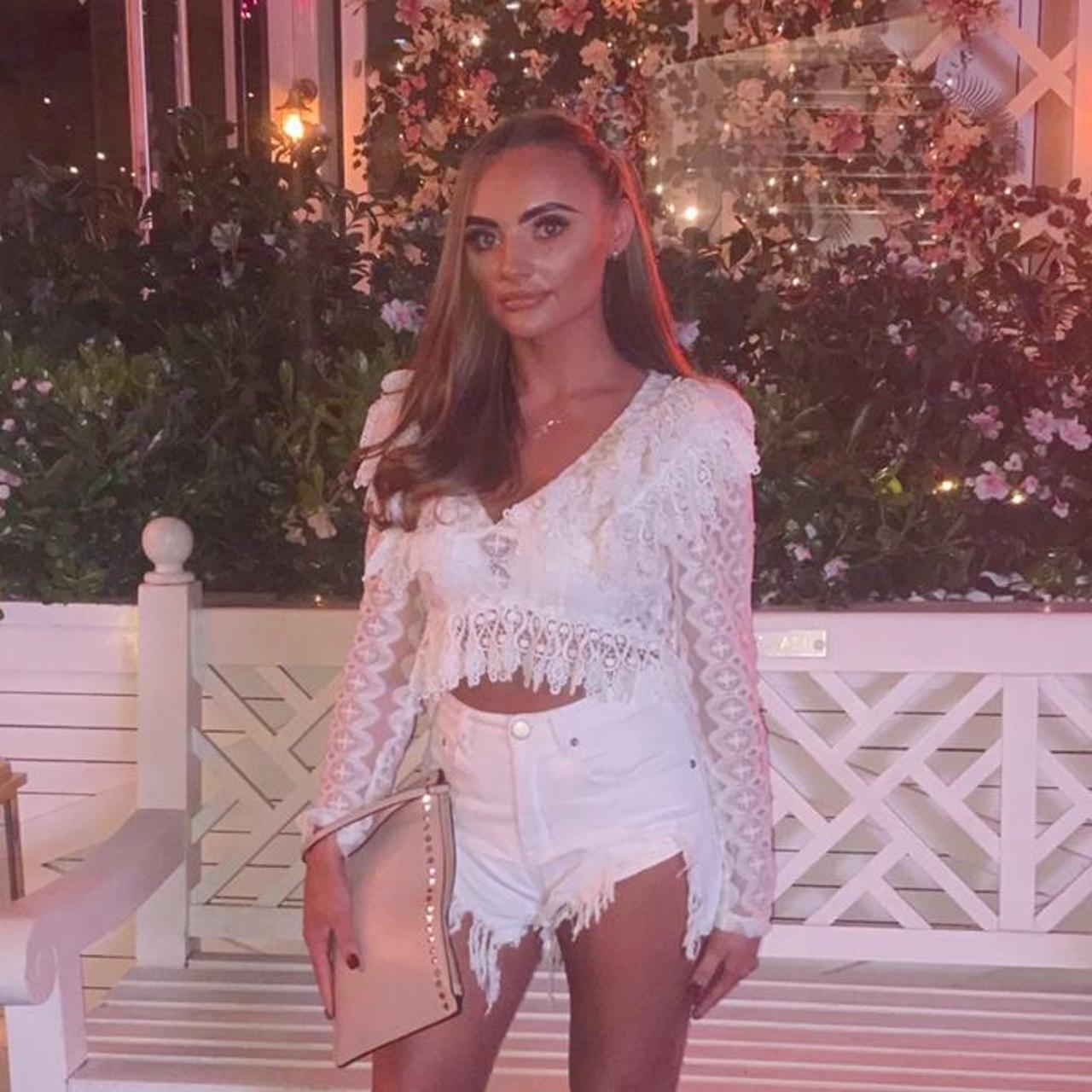 Pretty Little Thing long sleeve lace top, size 10 - Depop