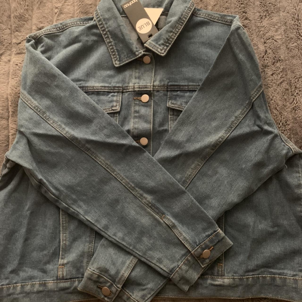 Oversized blue denim jacket from Boohoo. It’s never... - Depop