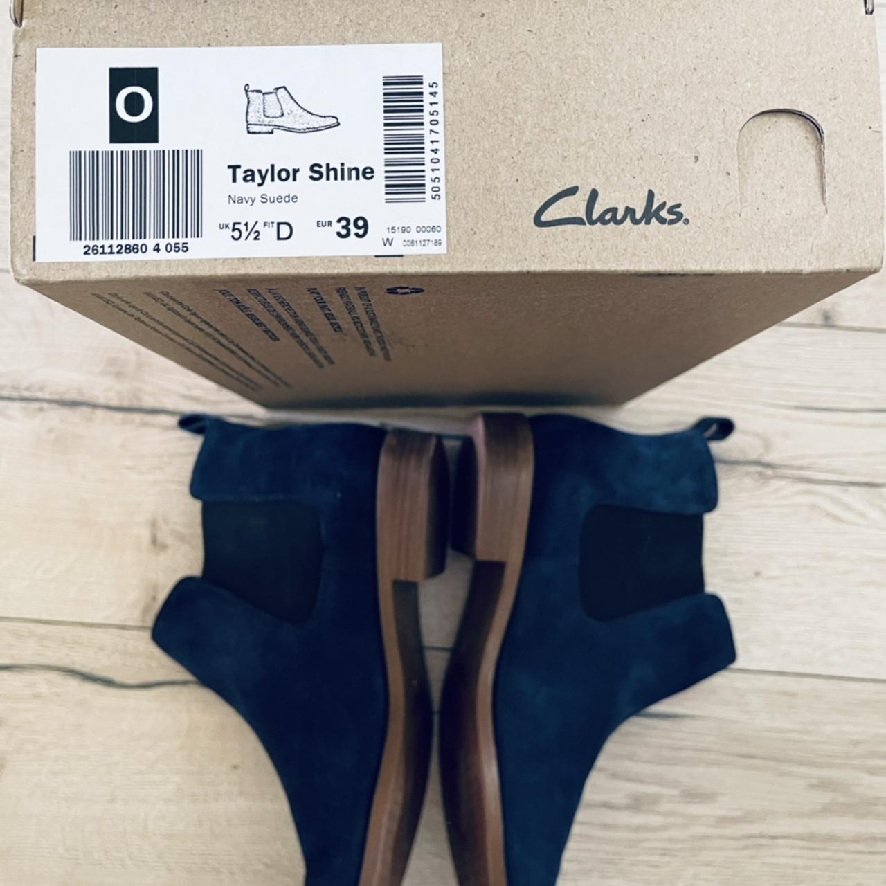 Clarks navy chelsea on sale boots