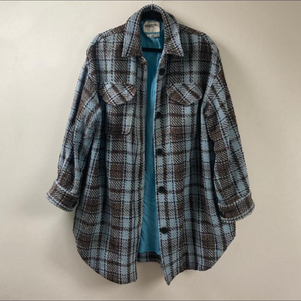 Essential Antwerp oversized plaid jacket shacket... - Depop