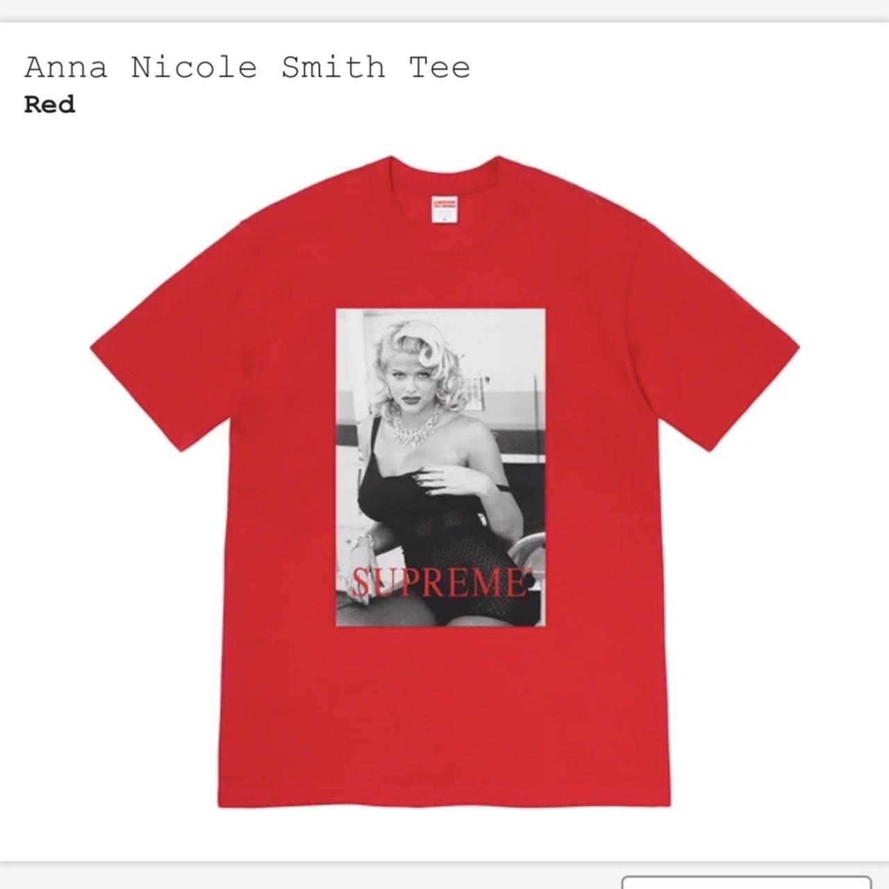 Supreme Anna Nicole Smith Tee Red (SS21) Size:... - Depop