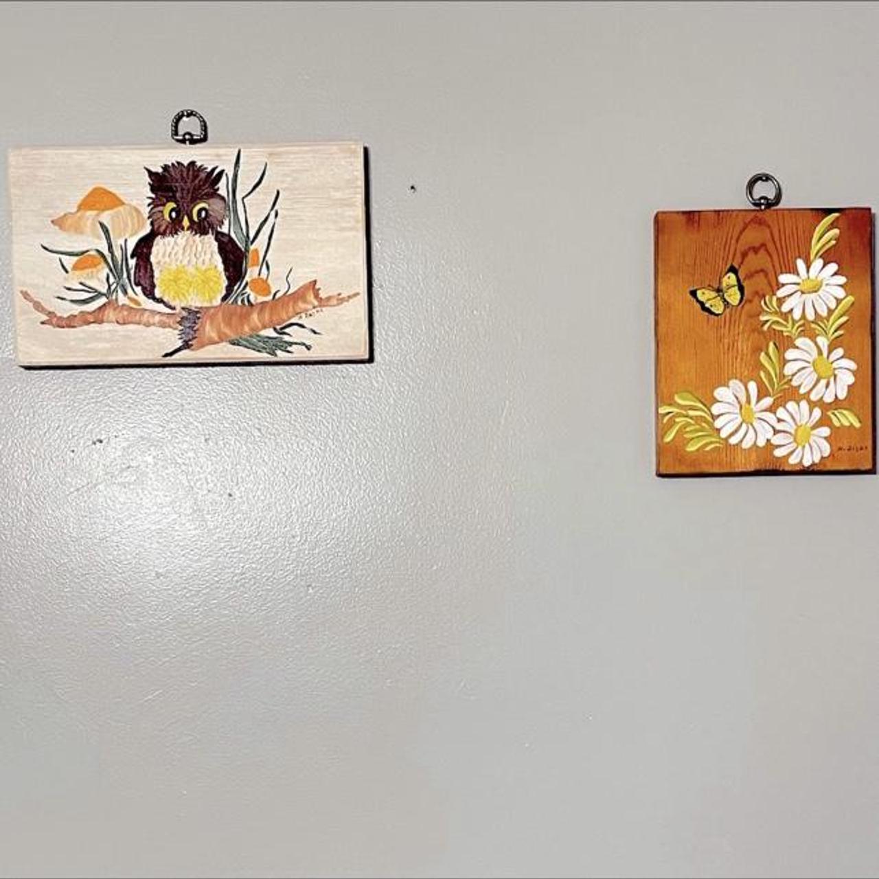 American Vintage Cream and Orange Mixed-media (3)