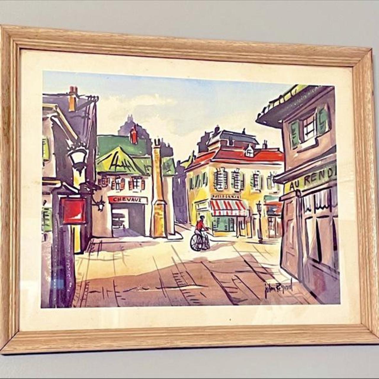 Product Image 1 - ▪️Vintage French Street Watercolor Print▪️
Vintage