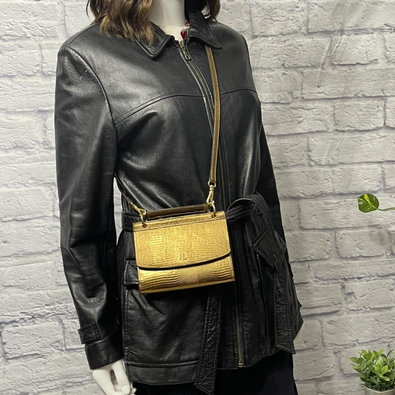 Ralph Lauren Women's Gold and Black Bag
