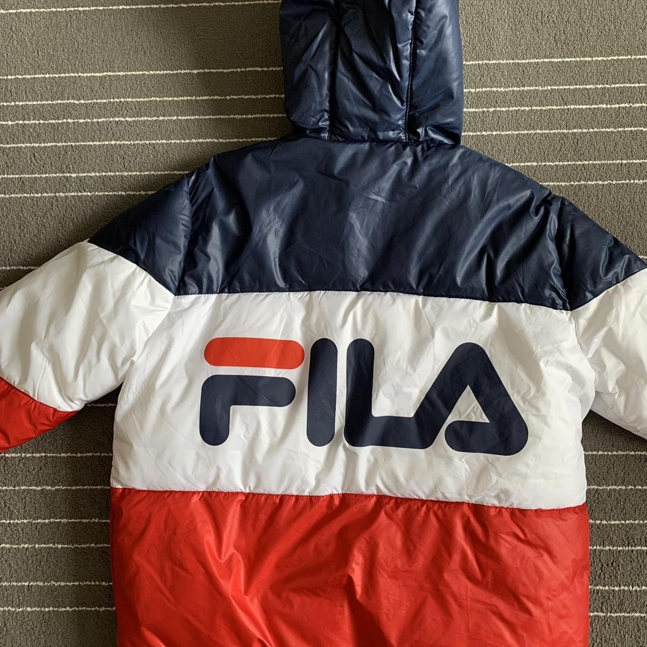 Fila puffer jacket Only worn a handful of times... - Depop