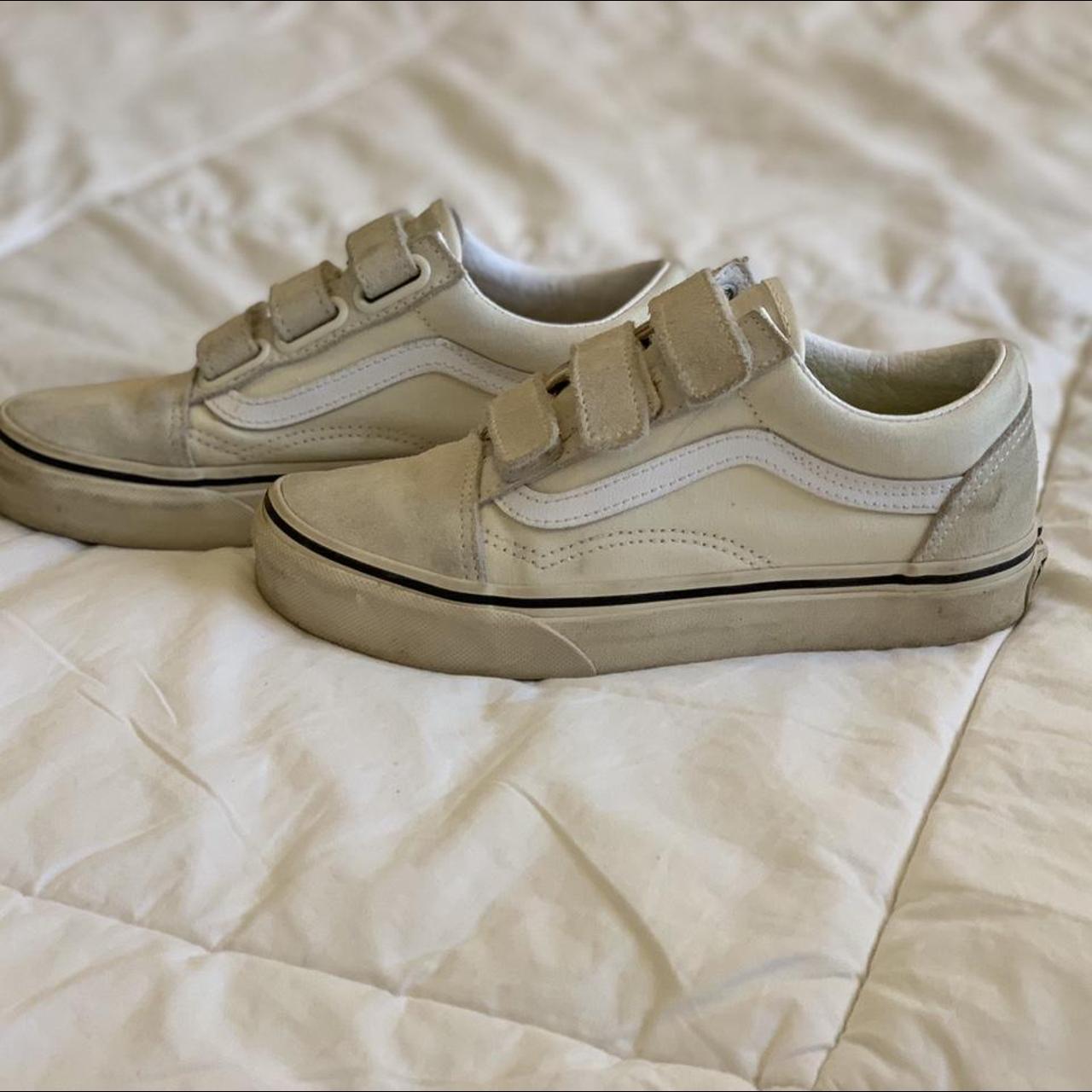 velcro vans cream