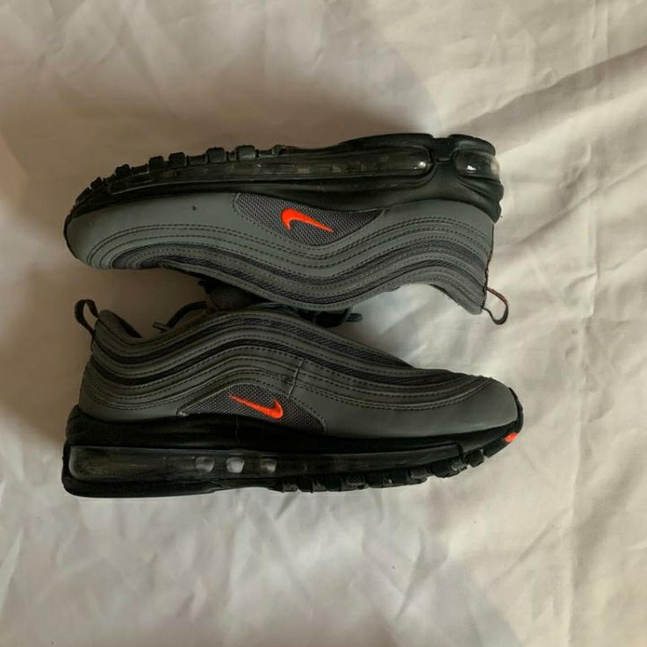 nike air max 97 dark grey black crimson