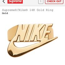 Supreme x Nike ring 14k gold Size:9 Brand new in - Depop