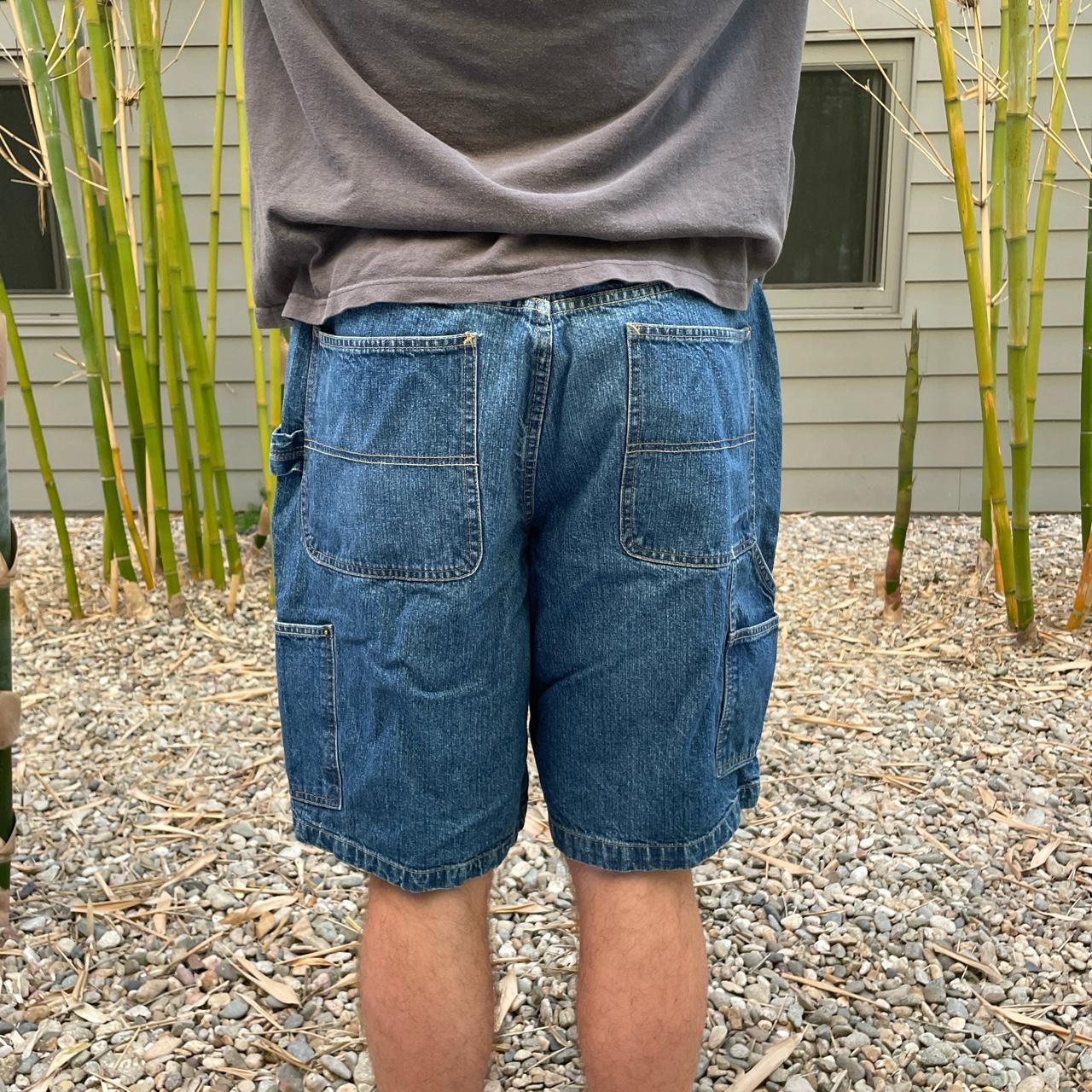 Basic Editions Men's Navy and Blue Jeans Depop