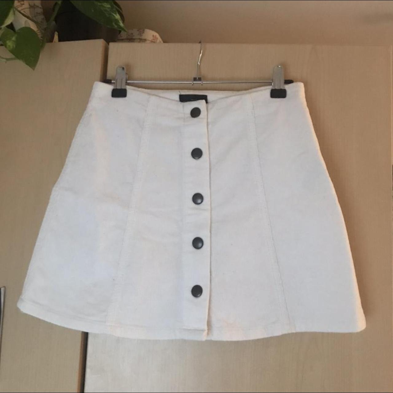 Topshop Women's White Skirt