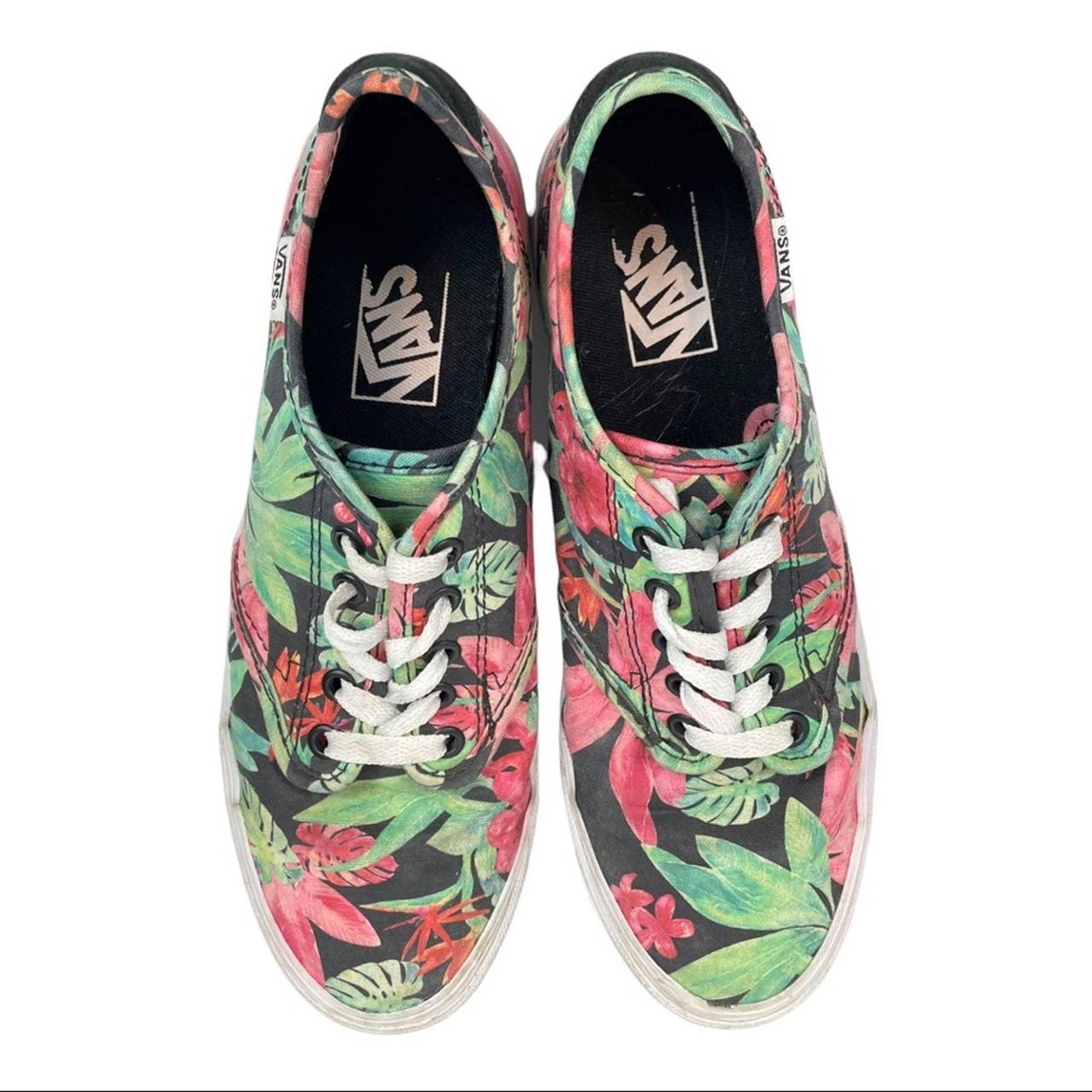 vans floral lace up