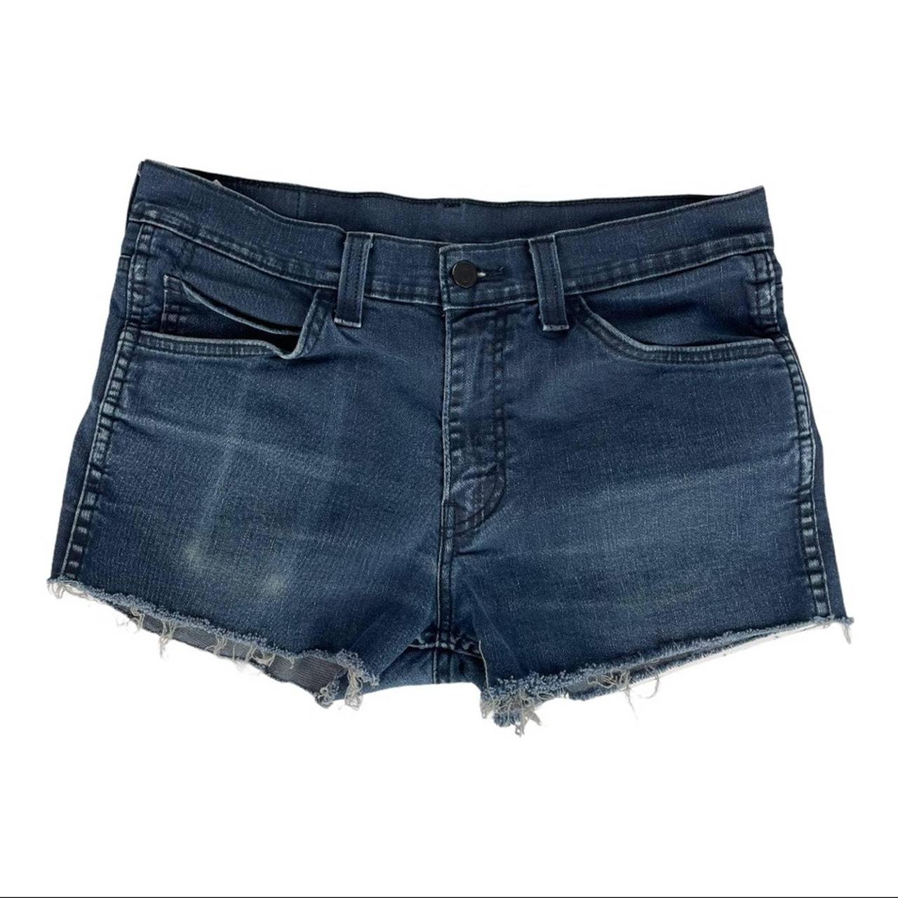 Levi’s 511 dark wash high rise cutoff denim shorts,... - Depop