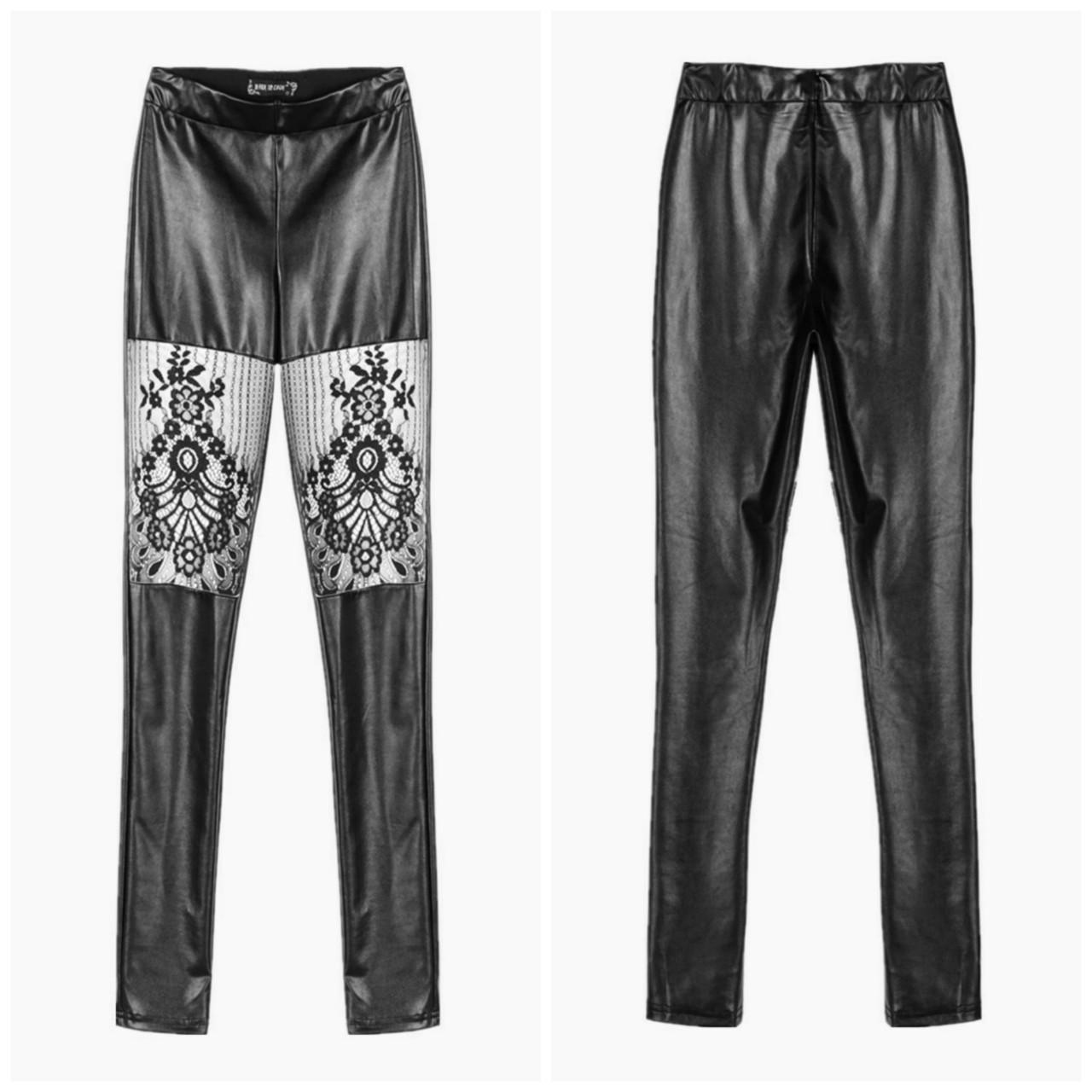 Leather & Lace Leggings 🖤🖤 These dark and delicious... Depop