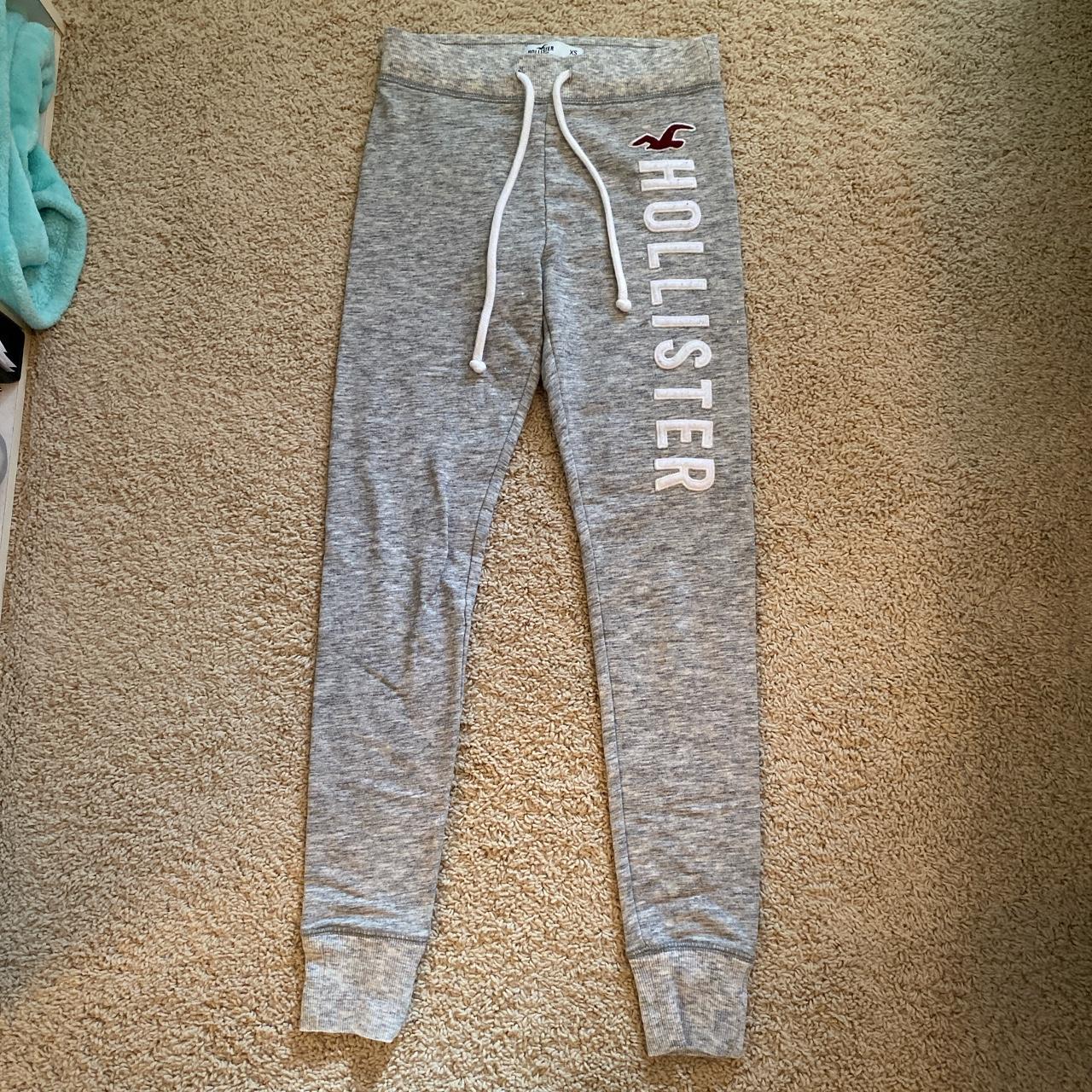 Hollister gray sweatpants SO COMFORTABLE! In perfect - Depop