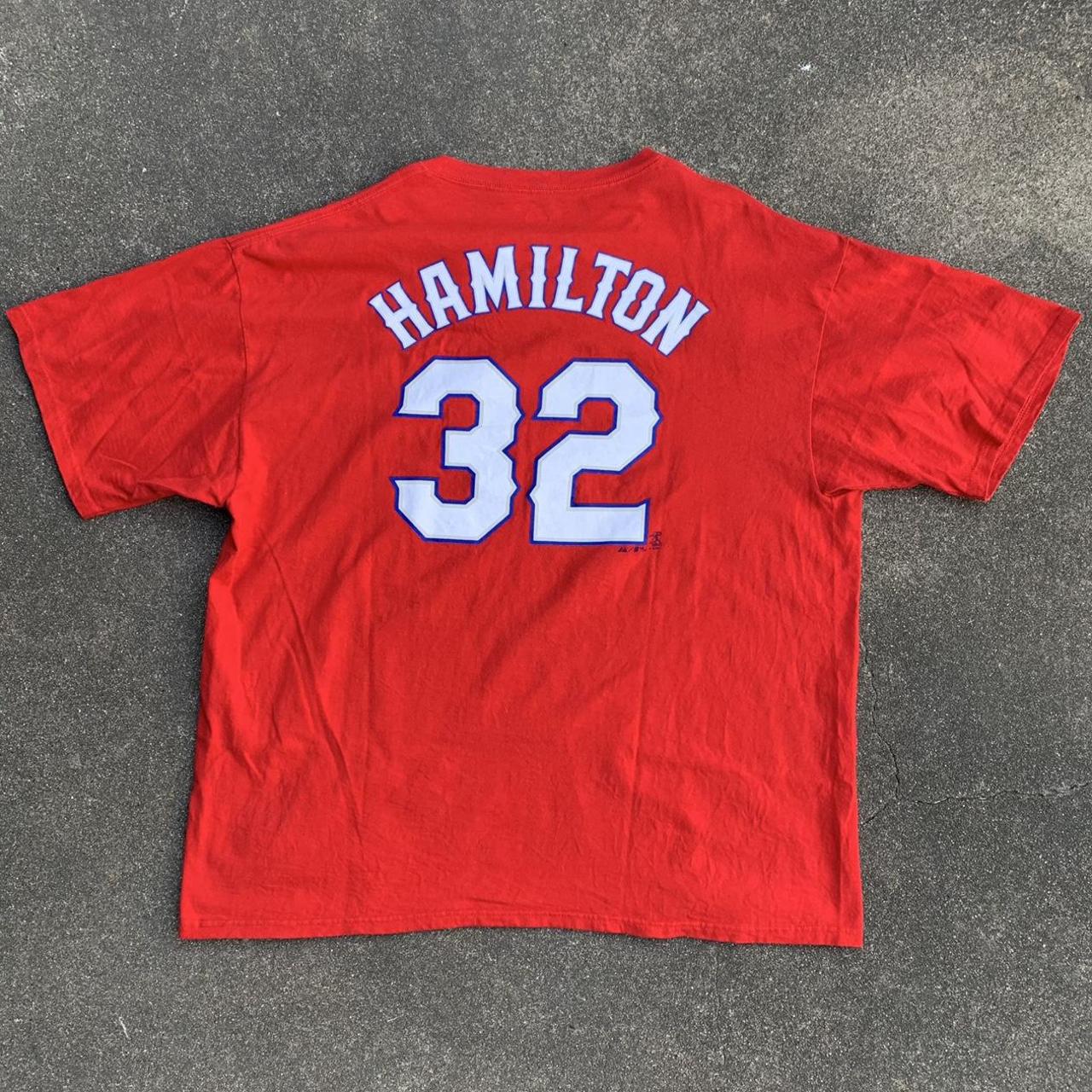 Majestic, Shirts, 32 Josh Hamilton Texas Rangers Jersey