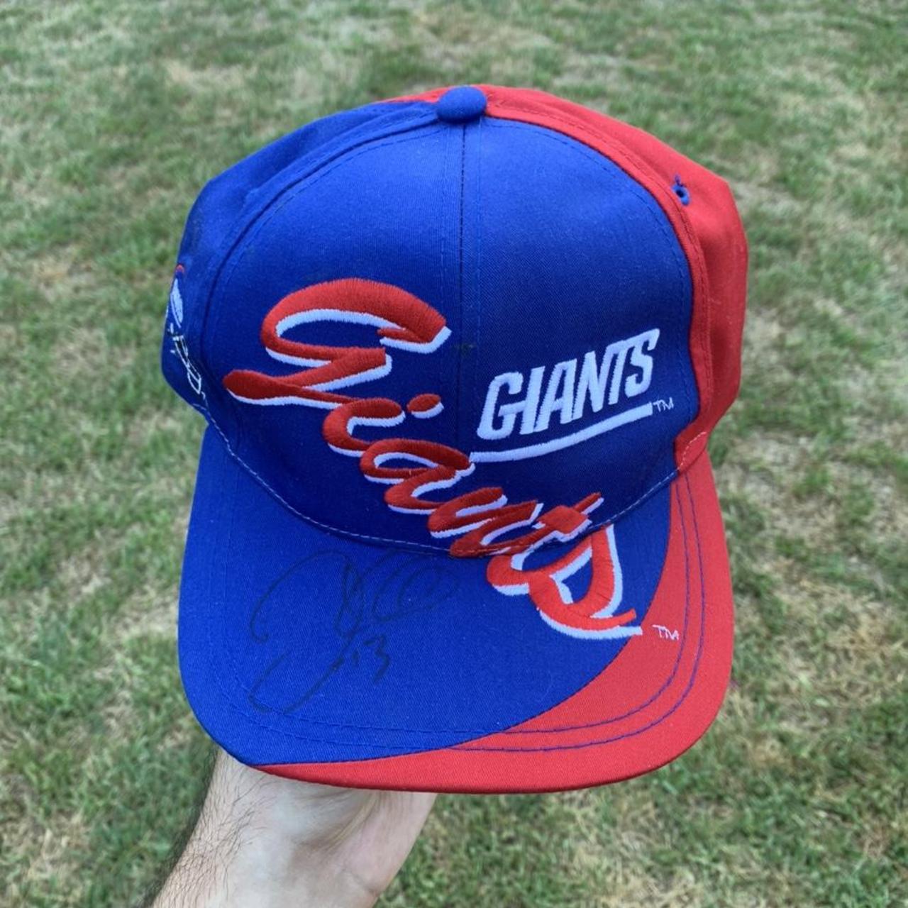 Vintage New York Giants Snapback Hat Logo Athletic - Depop