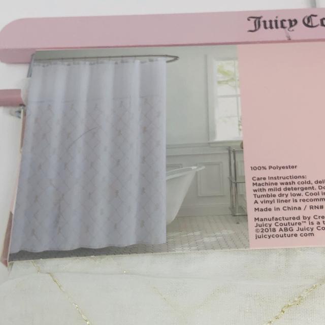 New Juicy Couture Home Shower Curtain, Juicy Couture Shower Curtains