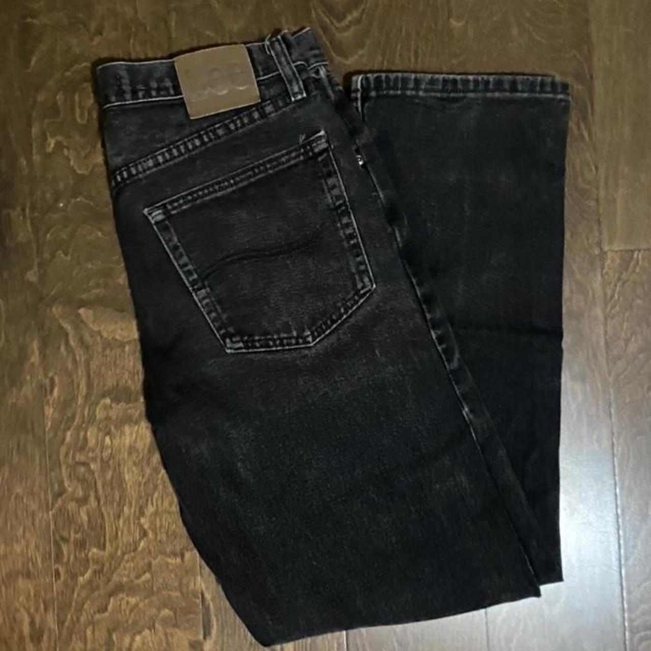 :) Black Lee regular fit jeans. Says size 32x32, but... - Depop