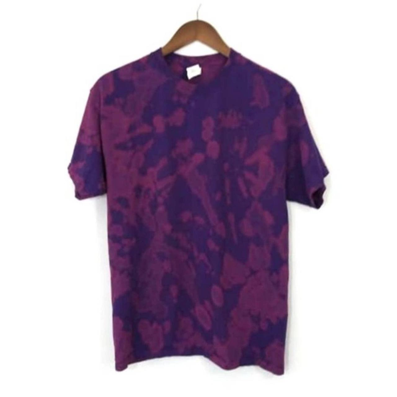 purple bleached sweatshirt