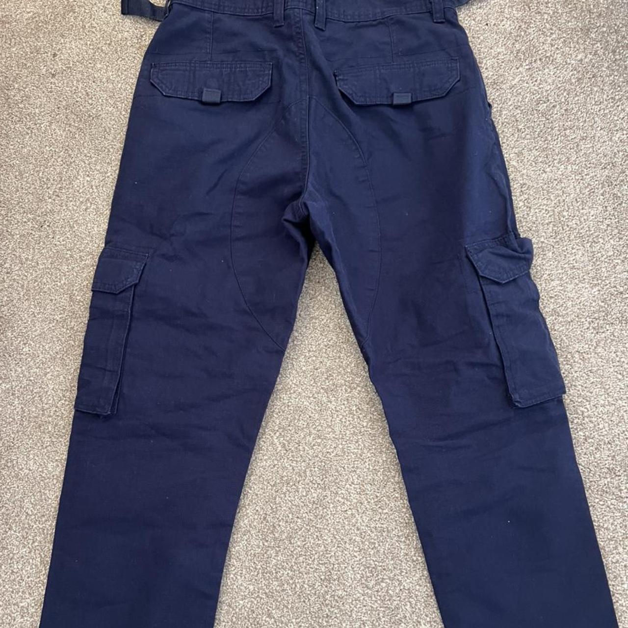 Navy Primark Cargo Trousers Excellent used... - Depop