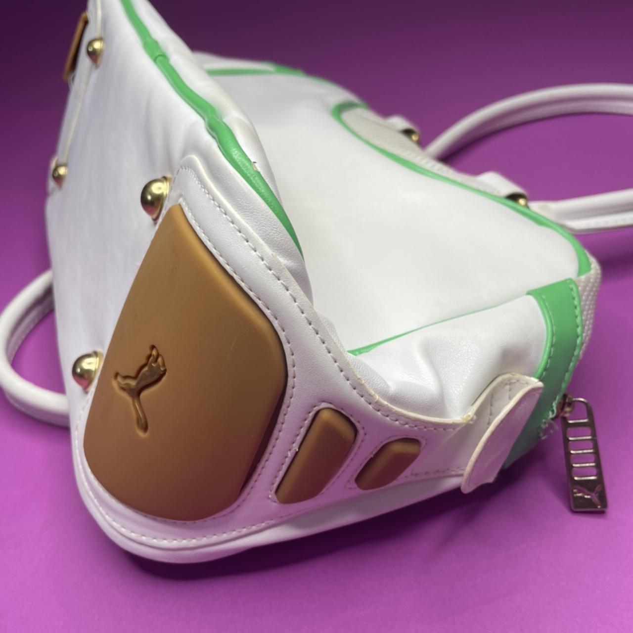 White and hotsell gold puma bag