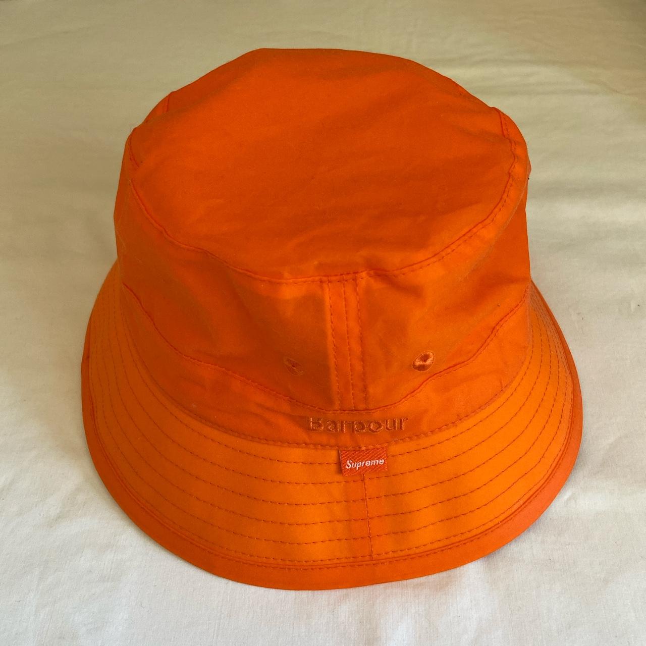 Supreme Barbour Waxed Cotton Crusher Orange. Sold... - Depop