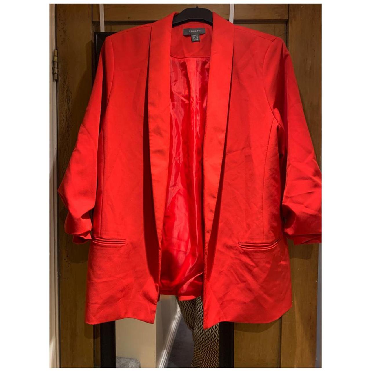 primark red blazer