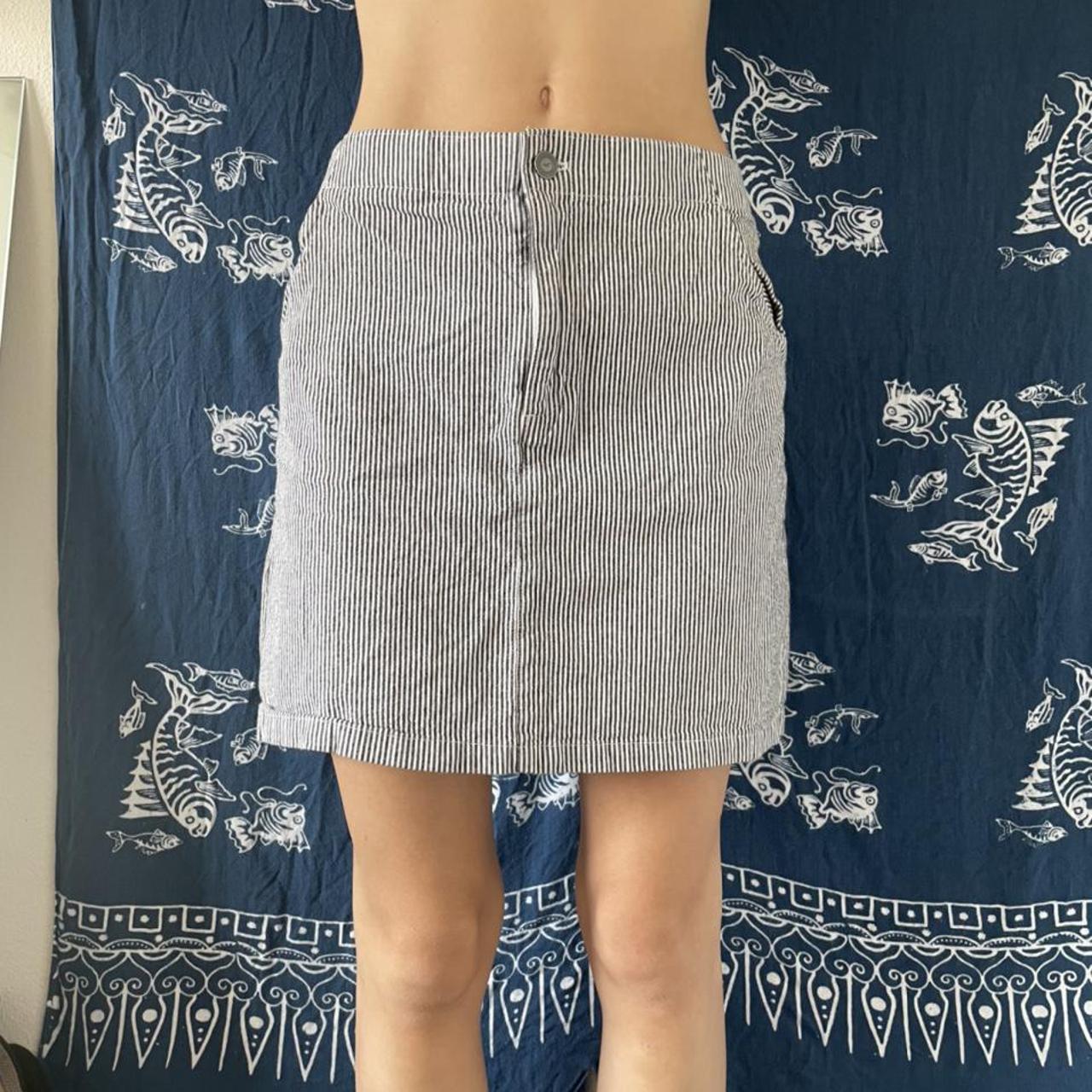 hollister striped skirt