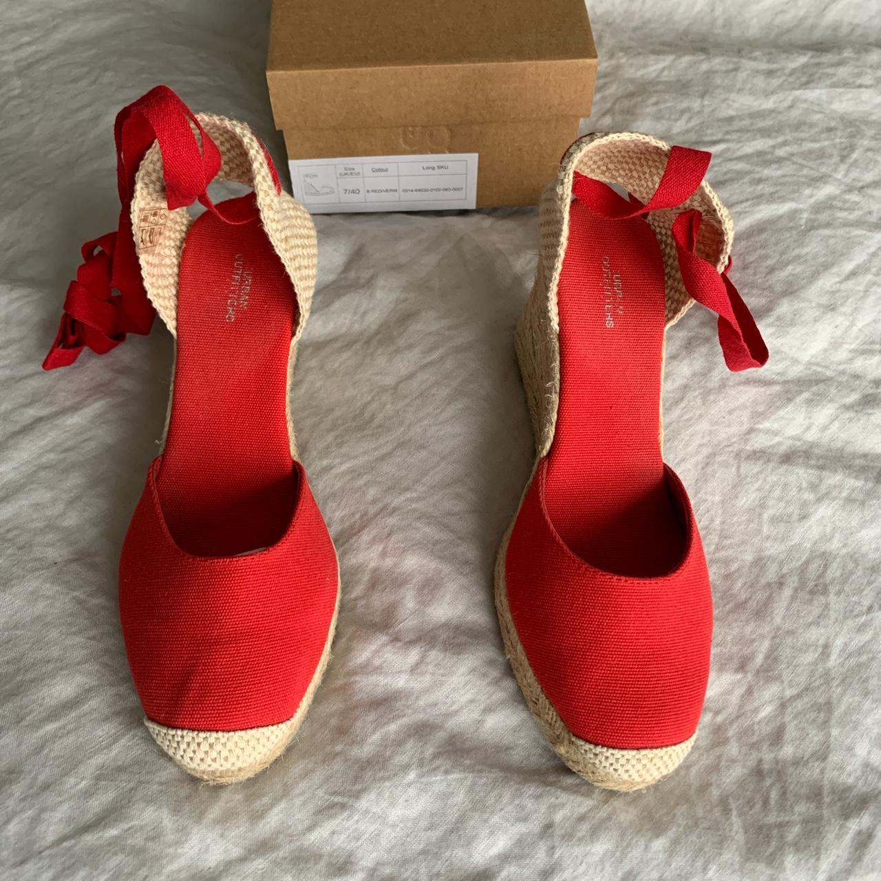 Urban Outfitters Women's Red Espadrilles Depop