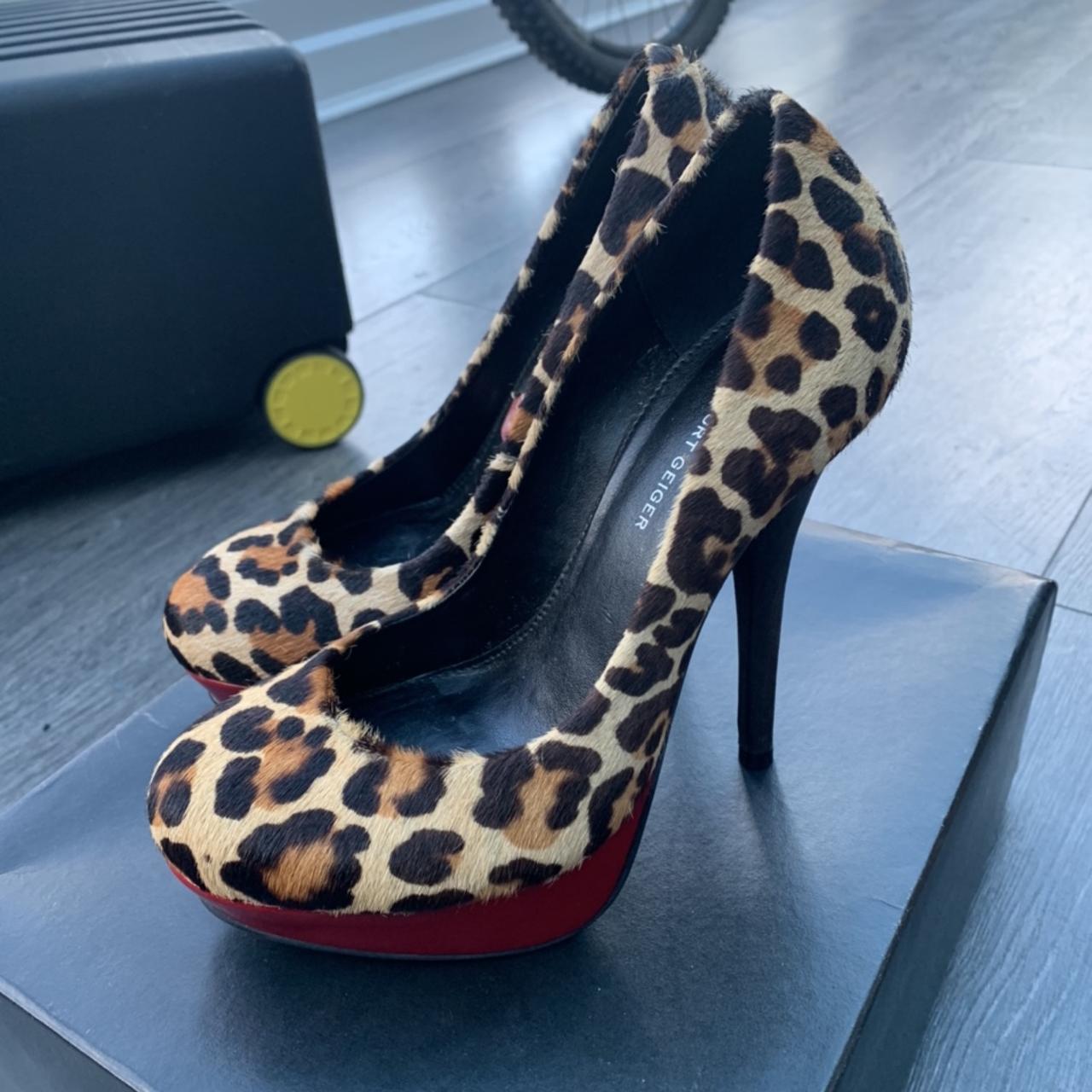 Kurt geiger clearance leopard print heels