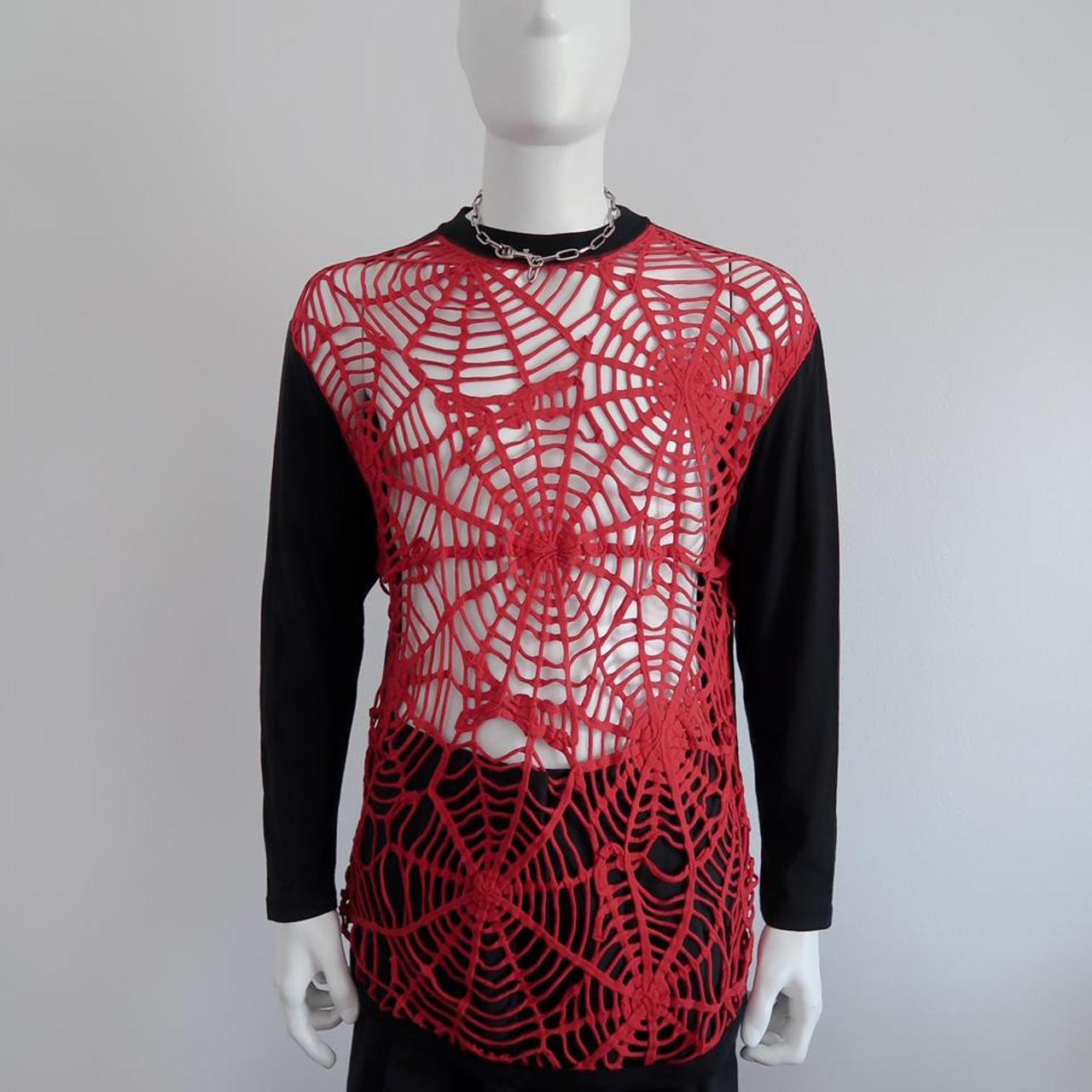 90s Jean Paul Gaultier Spider Web Net Top - from | Depop