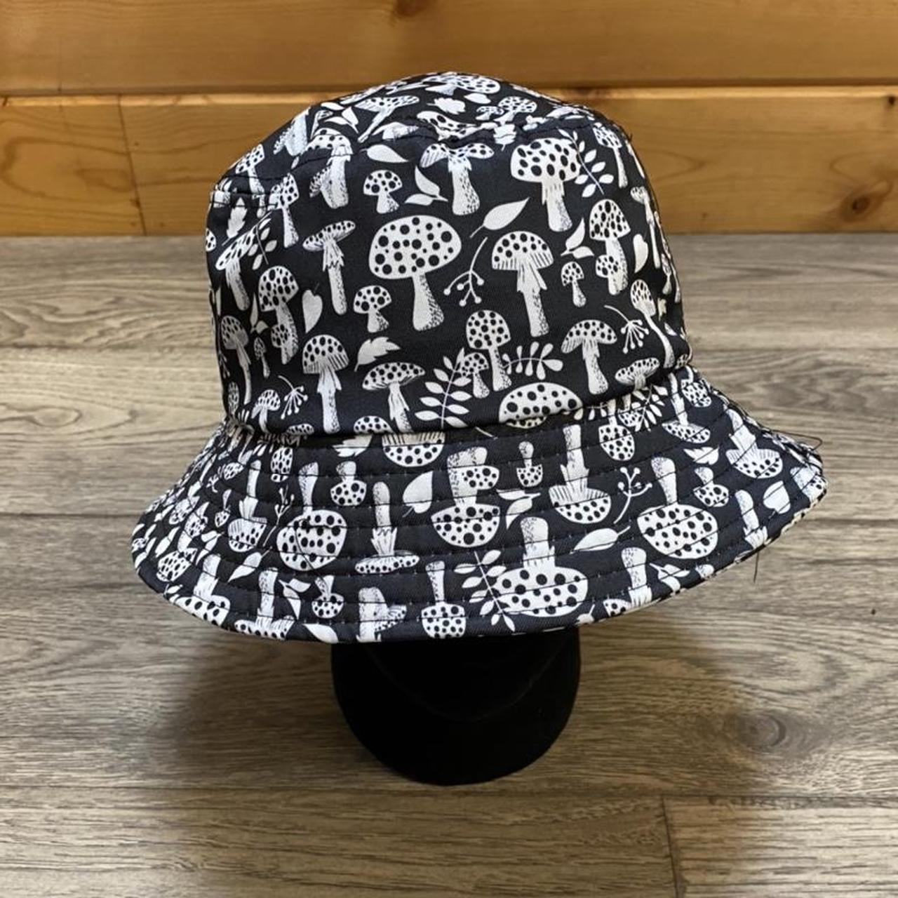 Mushroom Bucket Hat Black White Medium Large Depop