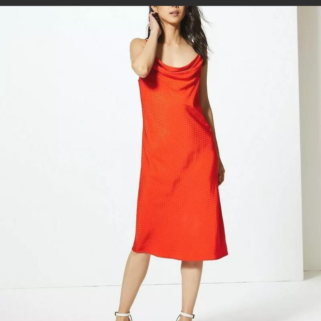 Marks and outlet spencer orange dress