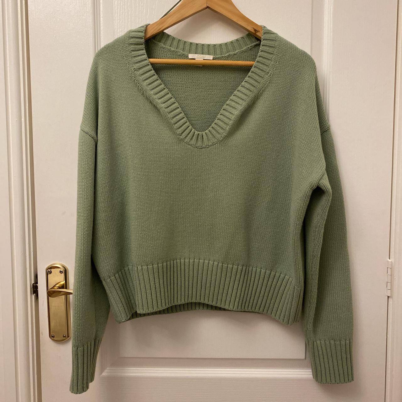 COS sage green jumper size S. only worn twice so is... - Depop